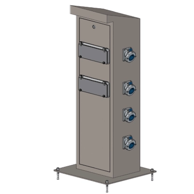 Rozdzielnia elektryczna VMR PROXIMA W400/H1200 – gniazda na zewnątrz