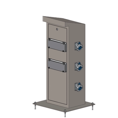 Rozdzielnia elektryczna VMR PROXIMA W400/H860 – gniazda na zewnątrz