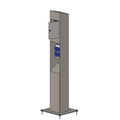 Rozdzielnia elektryczna VMR PRATIKA W250/H1200 – gniazda na zewnątrz
