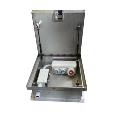 Stacja zasialania w podłodze VMR FLOOR BOX 5050 podziemna rozdzielnia elektryczna C250 / D400