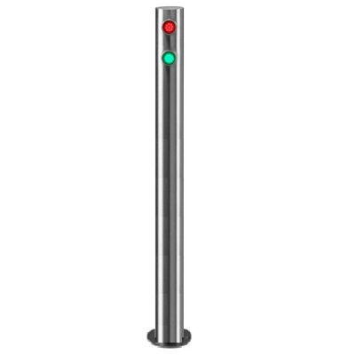 emafor HERZ TLC2 LED INOX na słupku słupku ze stali nierdzewnej